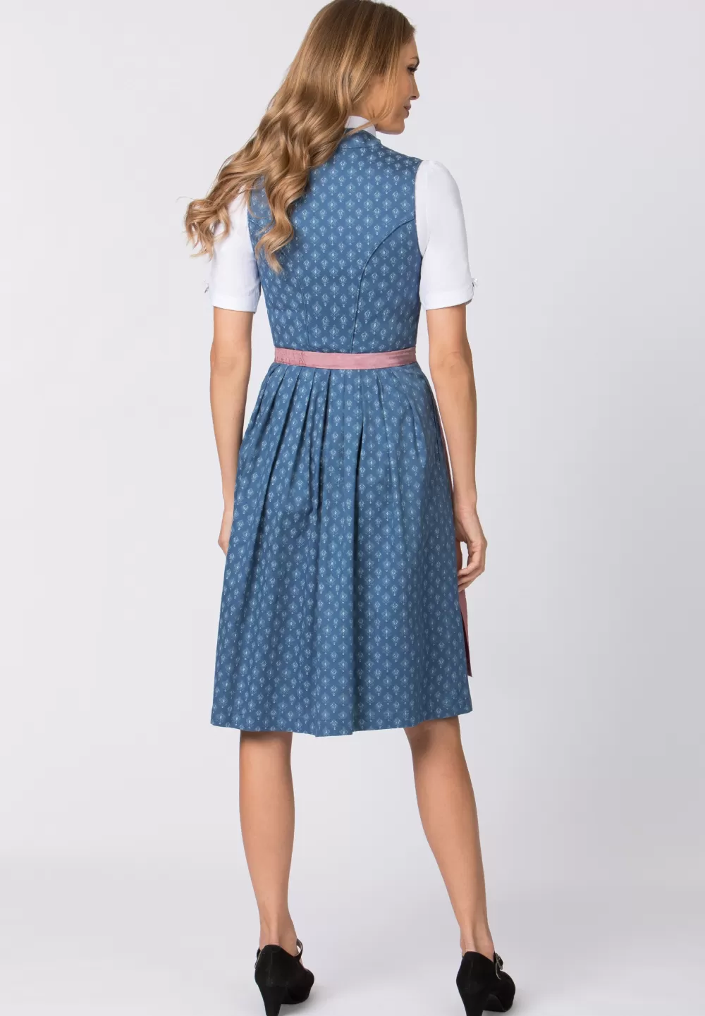 Stockerpoint Dirndl Coraline | 30*Damen Midi Dirndl 60-65 cm | Kurze Dirndl 50-55 cm