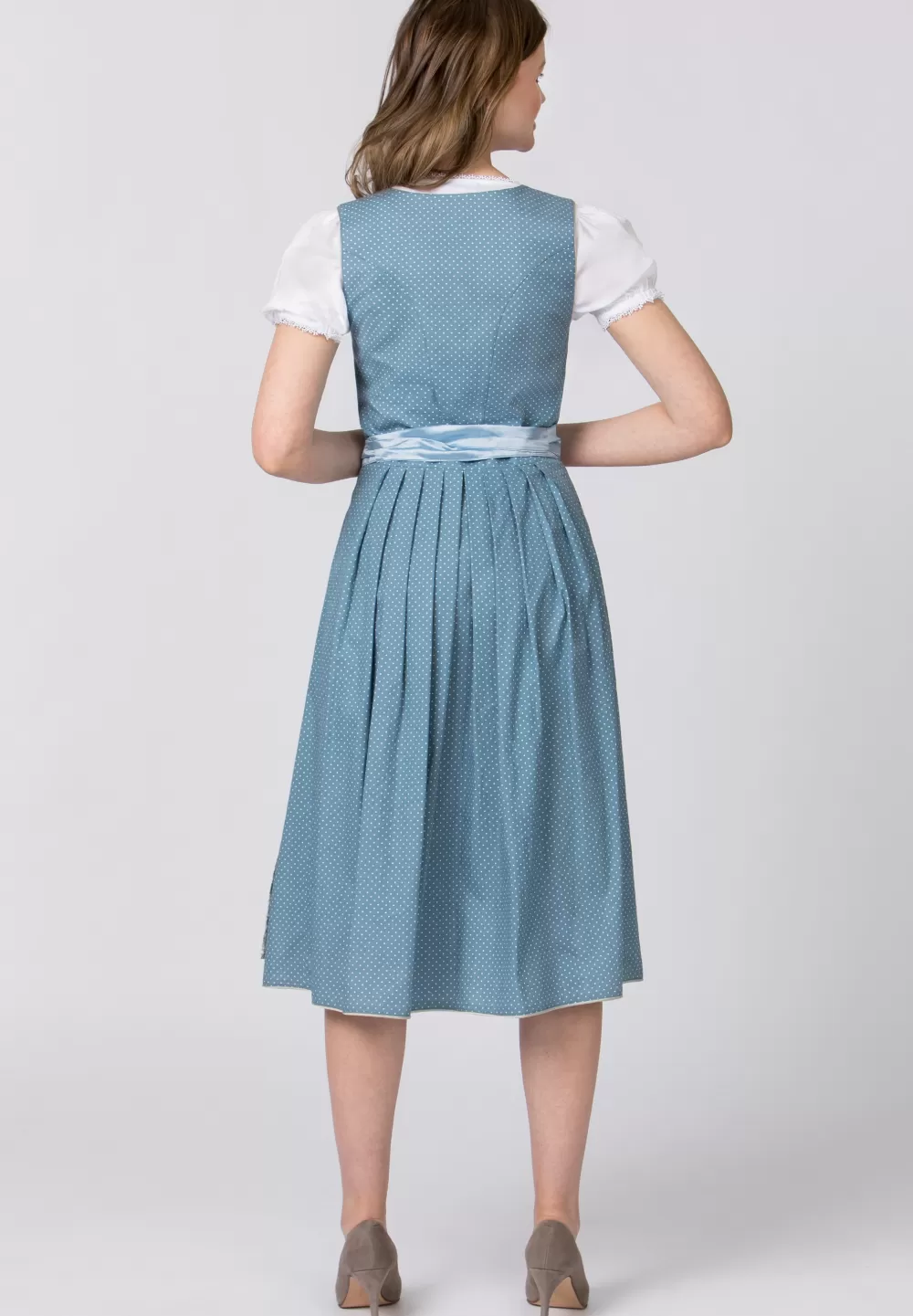 Stockerpoint Dirndl Edonita | 34*Damen Lange Dirndl 70-96 cm | Midi Dirndl 60-65 cm