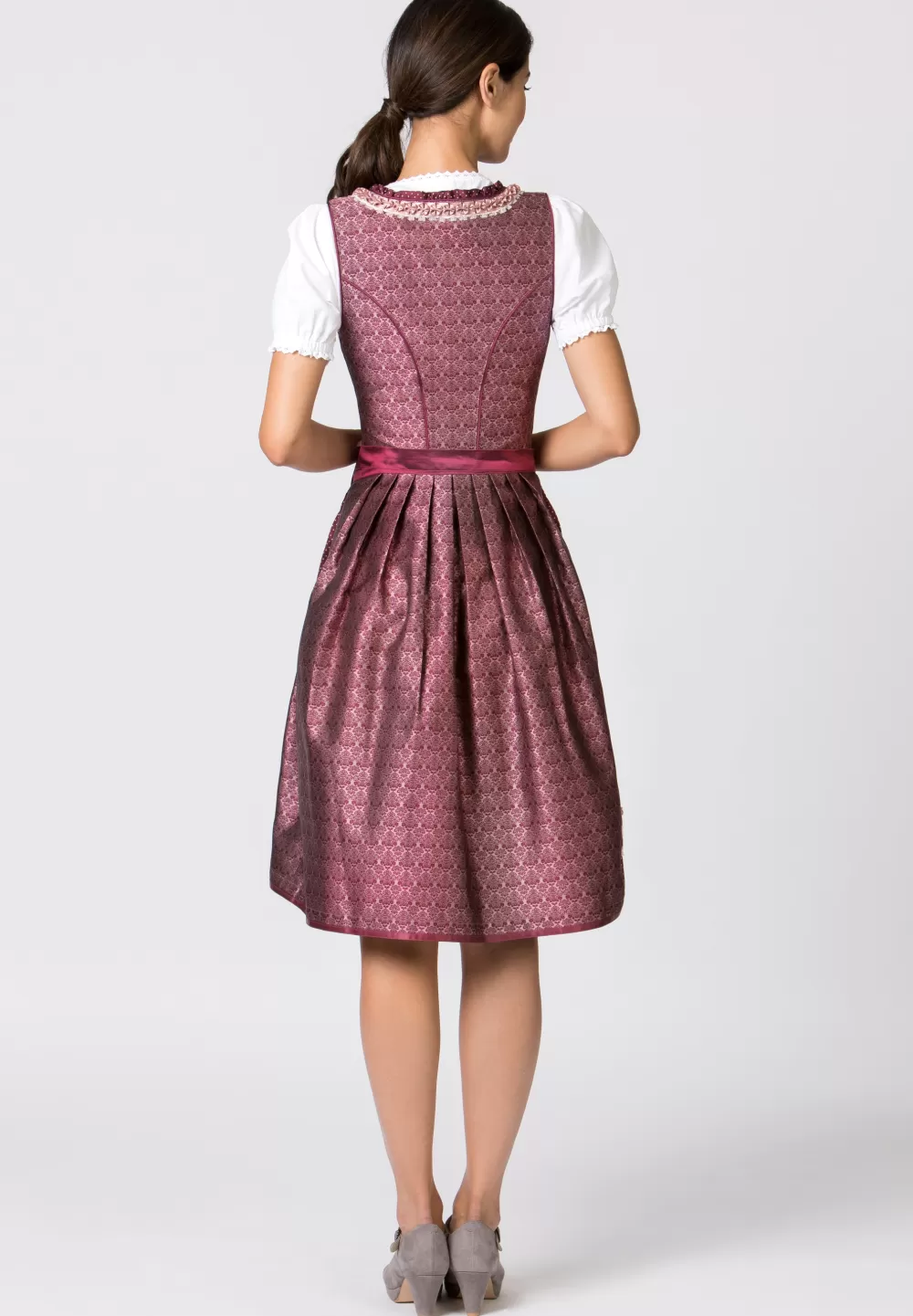 Stockerpoint Dirndl Giselle | 30*Damen Midi Dirndl 60-65 cm | Kurze Dirndl 50-55 cm