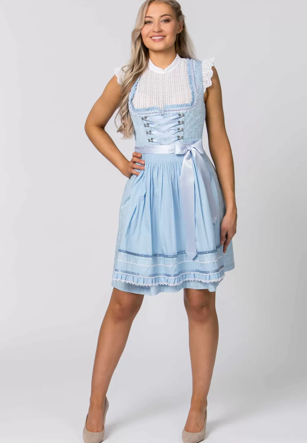 Stockerpoint Dirndl Kim | 30*Damen Kurze Dirndl 50-55 cm | Dirndl