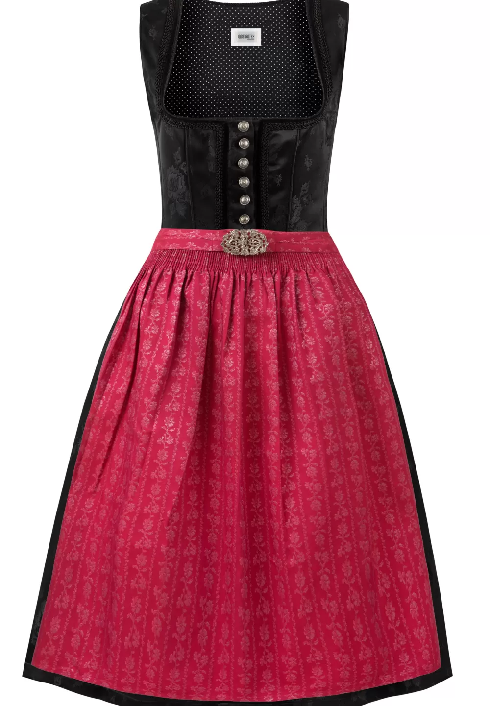 Stockerpoint Dirndl Odette | 34*Damen Lange Dirndl 70-96 cm | Midi Dirndl 60-65 cm