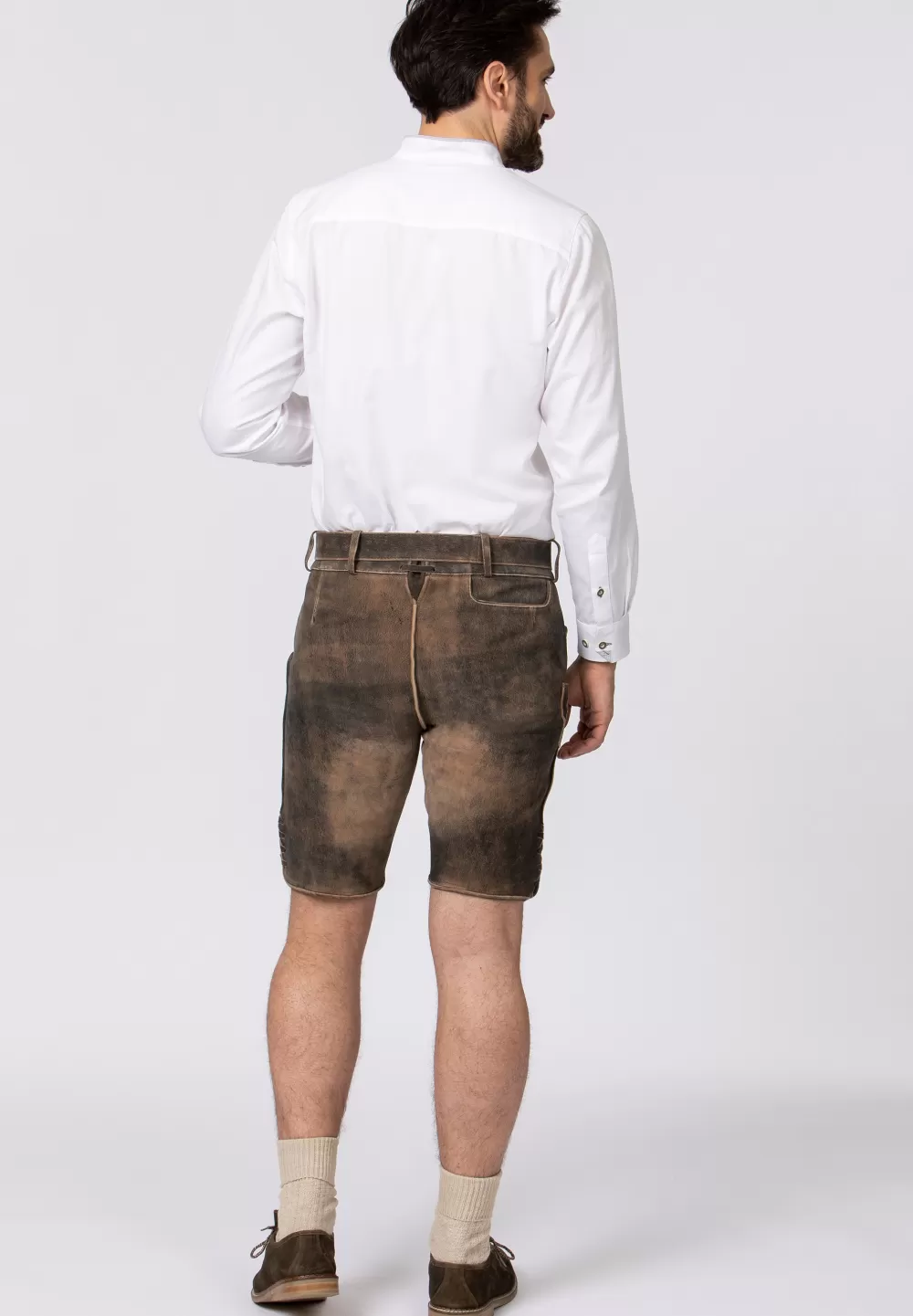 Stockerpoint Hose Almbräu | 46*Damen/Herren Kurze Lederhosen | Lederhosen