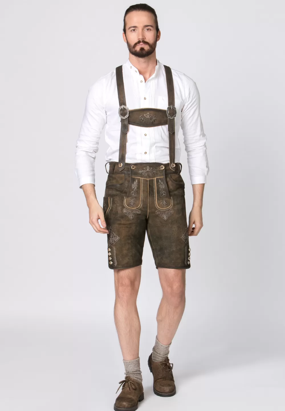 Stockerpoint Hose Beppo4 | 44*Damen/Herren Kurze Lederhosen | Lederhosen