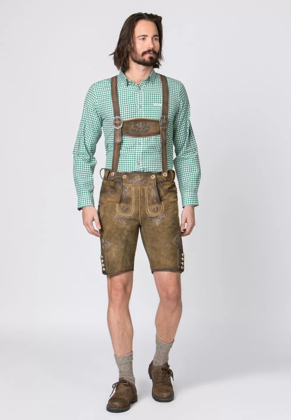 Stockerpoint Hose Beppo4 | 44*Damen/Herren Kurze Lederhosen | Lederhosen