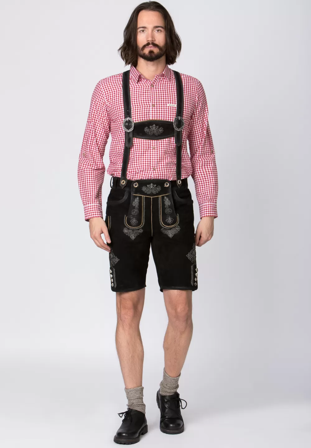 Stockerpoint Hose Beppo4 | 44*Damen/Herren Kurze Lederhosen | Lederhosen