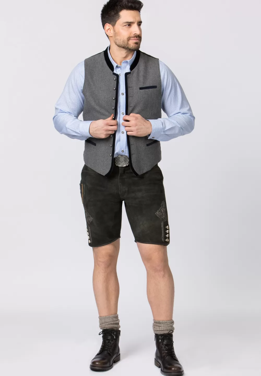 Stockerpoint Hose Corbi4 | 44*Damen/Herren Kurze Lederhosen | Lederhosen