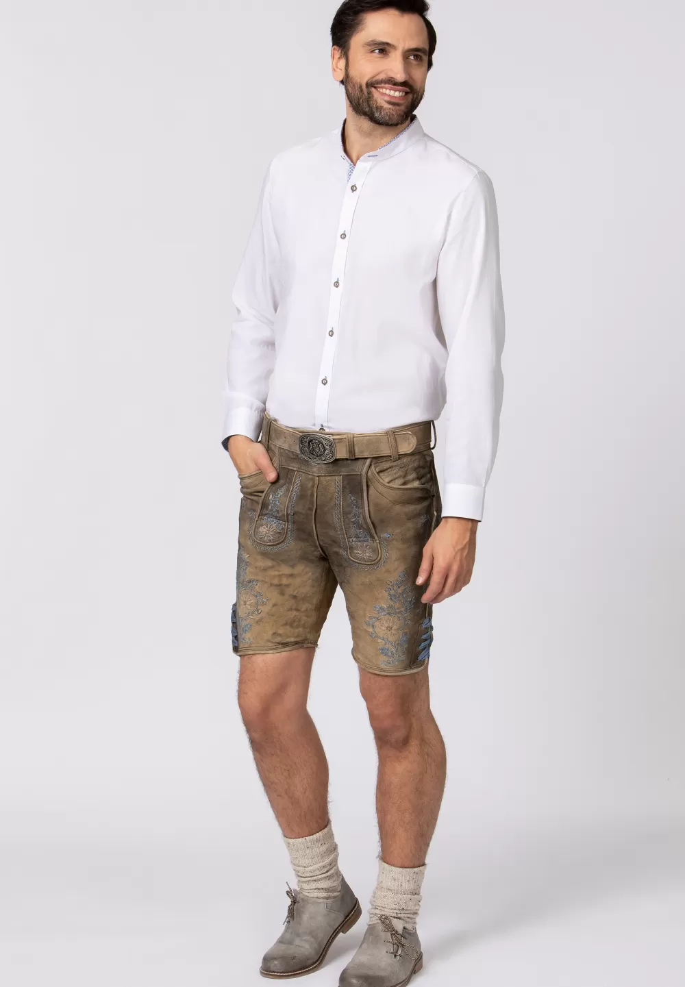 Stockerpoint Hose Franz | 46*Damen/Herren Kurze Lederhosen | Lederhosen