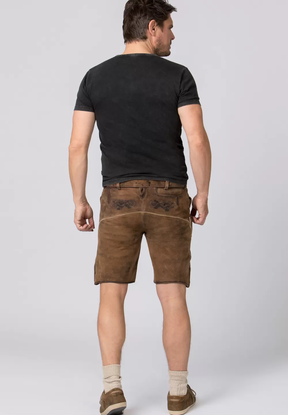 Stockerpoint Hose Götterrabe | 46*Damen/Herren Kurze Lederhosen | Lederhosen