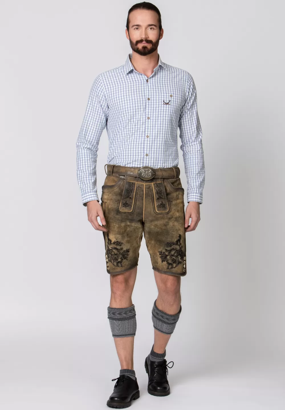 Stockerpoint Hose Hartl | 44*Damen/Herren Kurze Lederhosen | Lederhosen