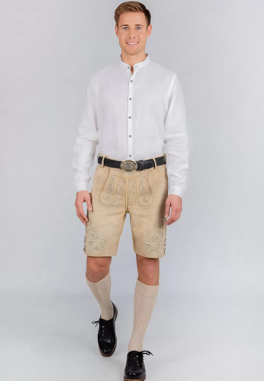 Stockerpoint Hose Hochkogl | 48*Damen/Herren Hirschlederhosen | Lange Lederhosen