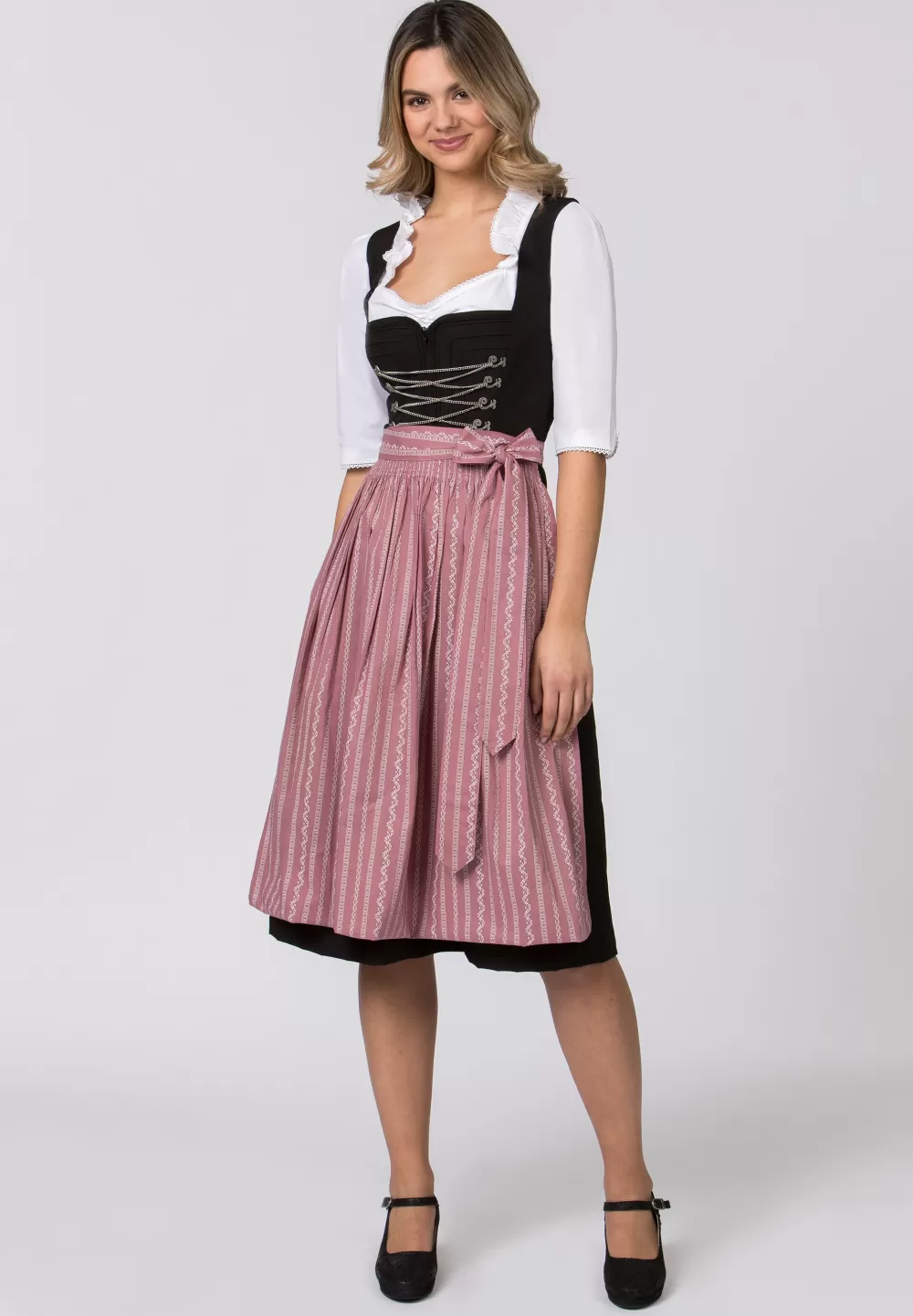 Stockerpoint Schürze Claire | 1 (34-38)*Damen Dirndlschürzen | Lange Dirndl 70-96 cm