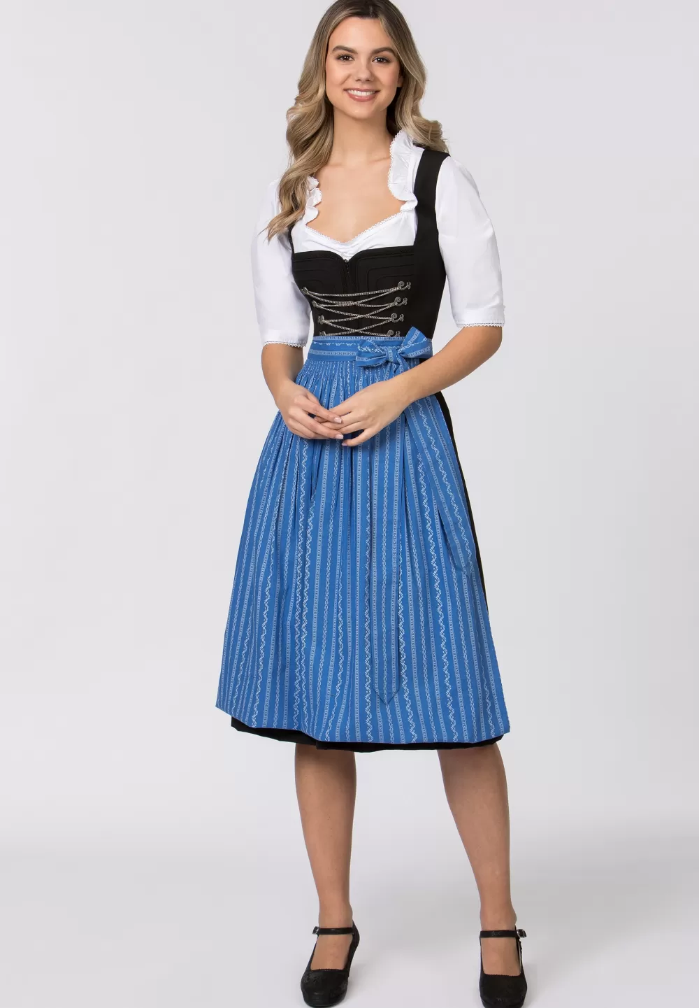 Stockerpoint Schürze Claire | 1 (34-38)*Damen Dirndlschürzen | Lange Dirndl 70-96 cm