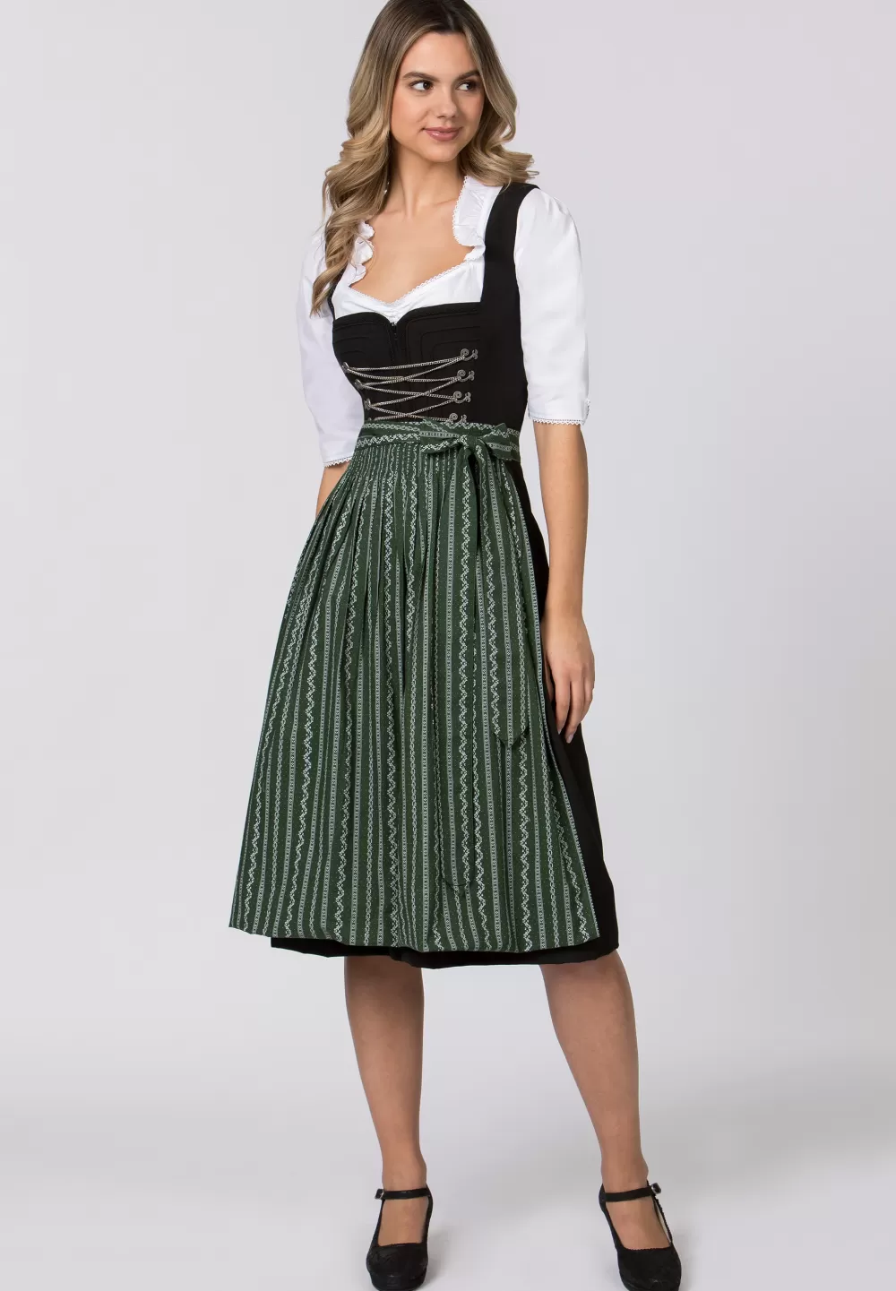 Stockerpoint Schürze Claire | 1 (34-38)*Damen Dirndlschürzen | Lange Dirndl 70-96 cm