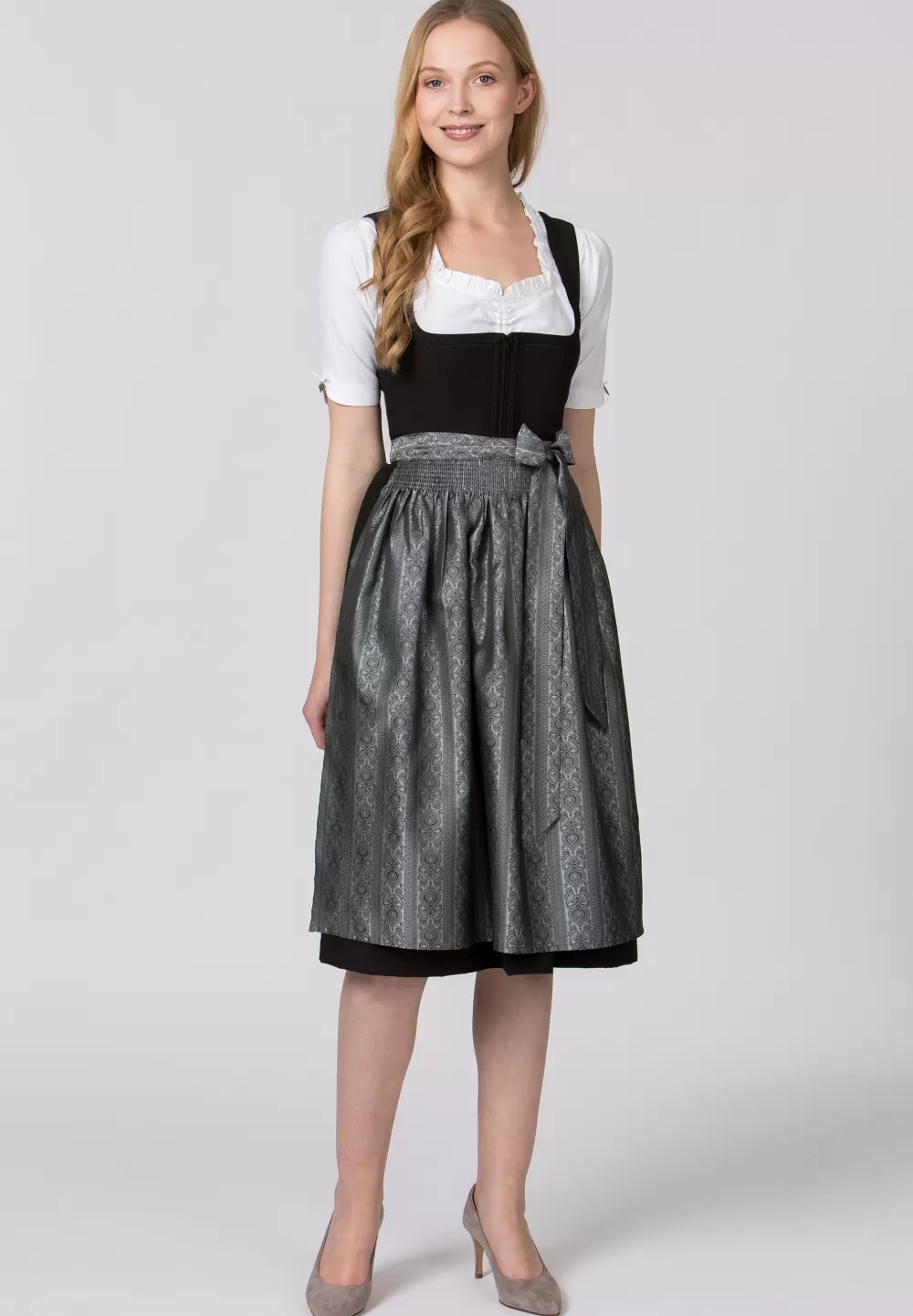 Stockerpoint Schürze Corinna | 2 (40-44)*Damen Dirndlschürzen | Lange Dirndl 70-96 cm