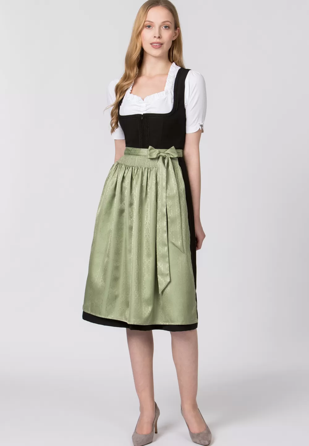 Stockerpoint Schürze Corinna | 2 (40-44)*Damen Dirndlschürzen | Lange Dirndl 70-96 cm