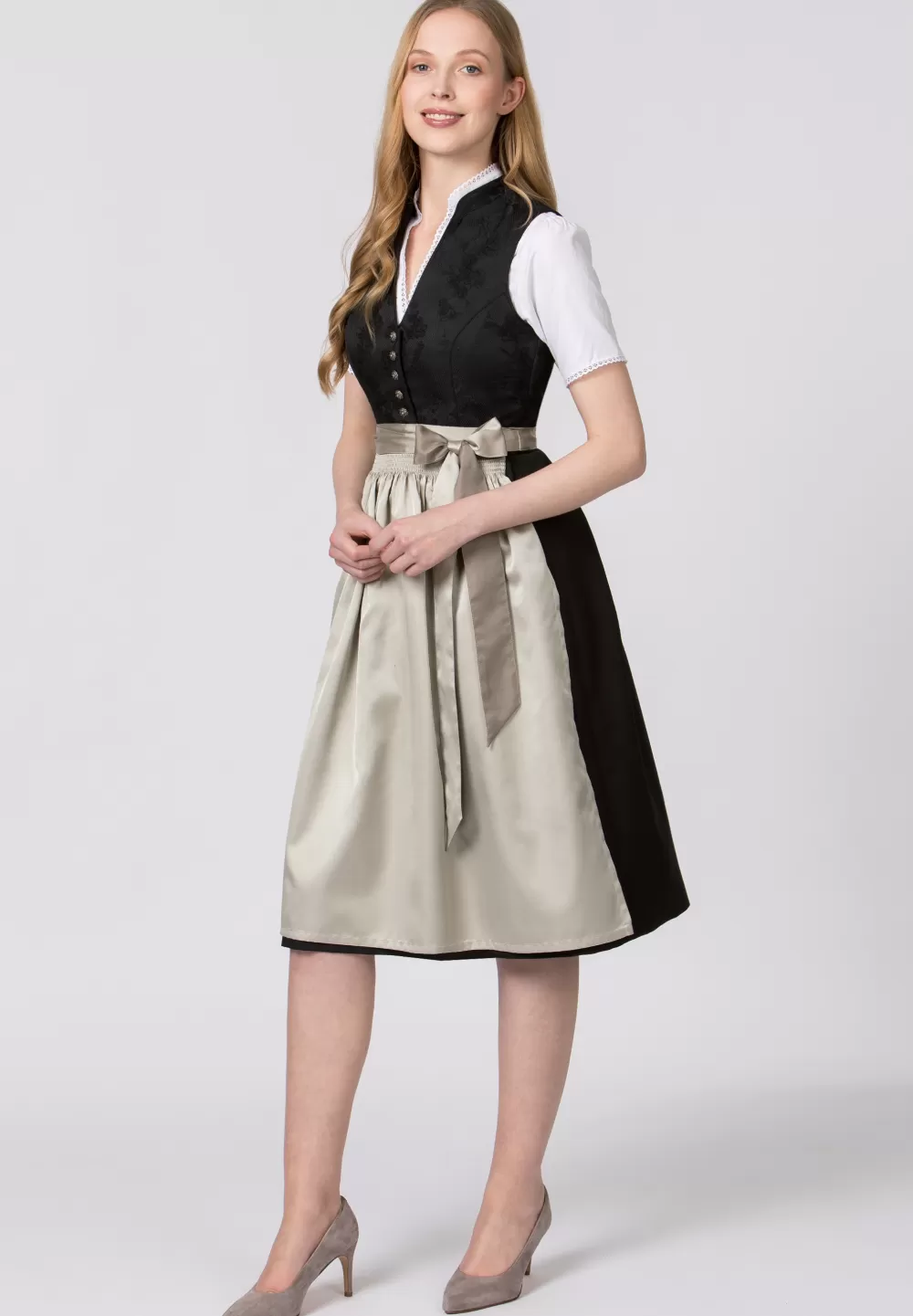 Stockerpoint Schürze Kristin | 1 (34-38)*Damen Dirndlschürzen | Lange Dirndl 70-96 cm