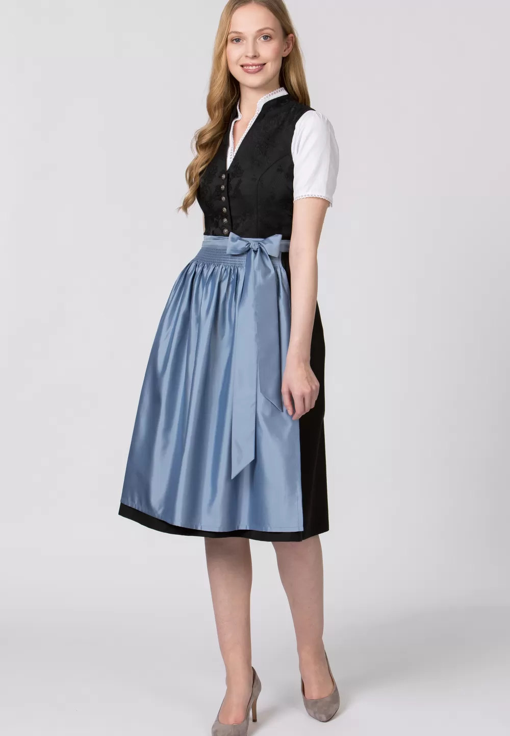 Stockerpoint Schürze Kristin | 4 (52-56)*Damen Dirndlschürzen | Lange Dirndl 70-96 cm