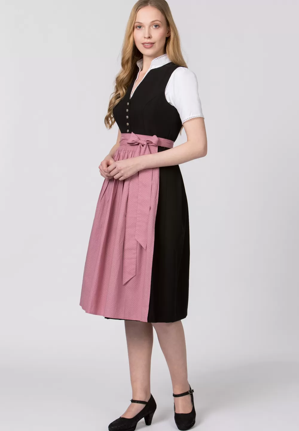 Stockerpoint Schürze Molina | 4 (52-56)*Damen Dirndlschürzen | Lange Dirndl 70-96 cm