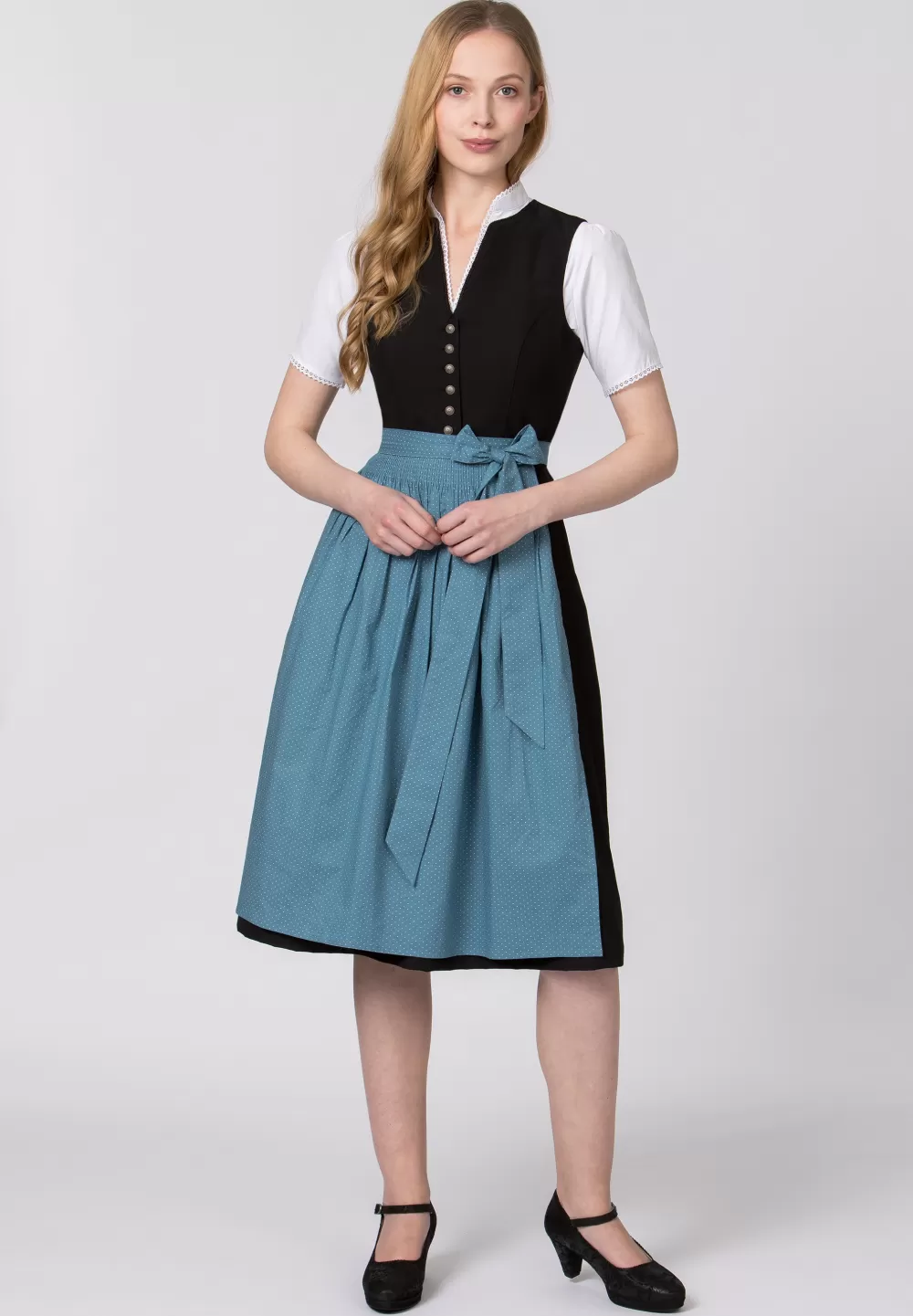 Stockerpoint Schürze Molina | 4 (52-56)*Damen Dirndlschürzen | Lange Dirndl 70-96 cm