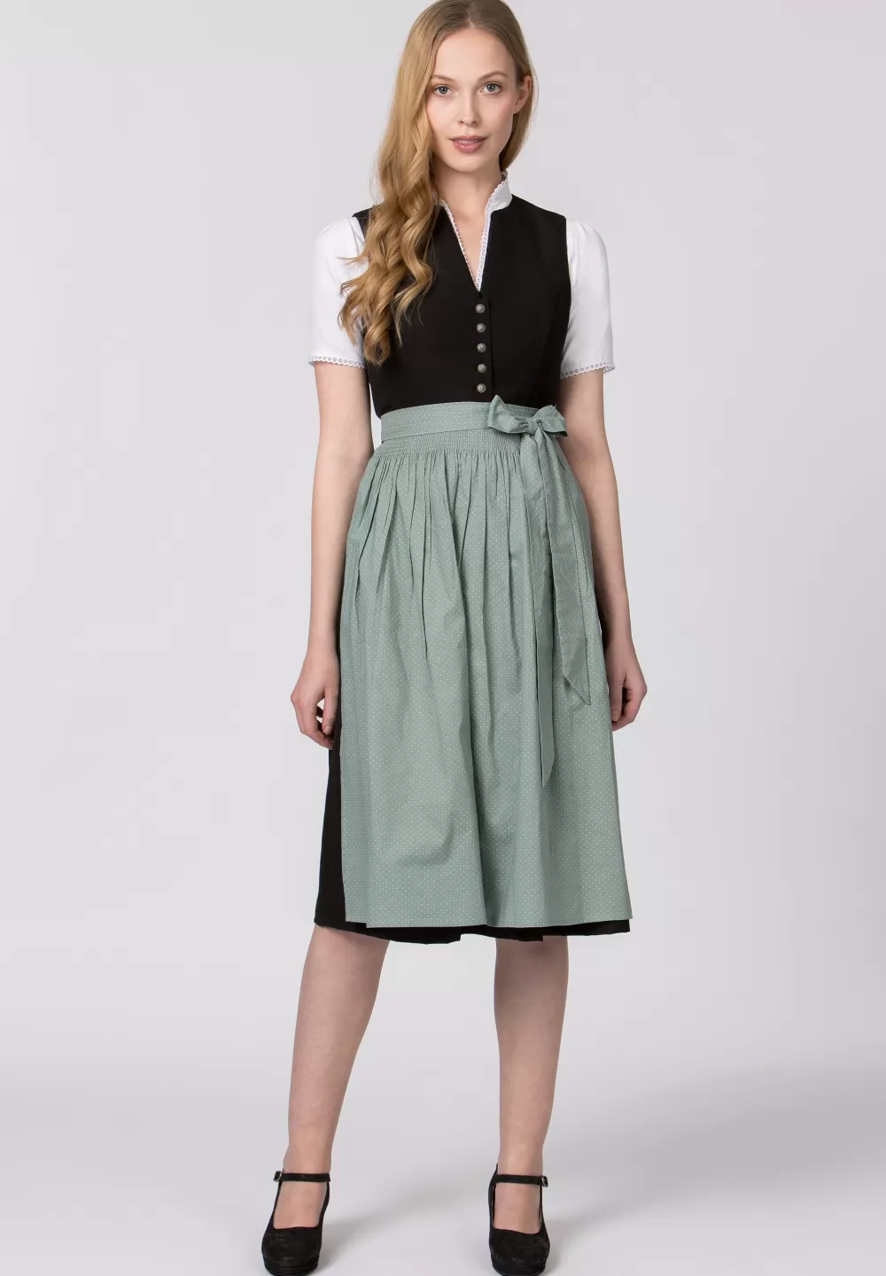 Stockerpoint Schürze Molina | 1 (34-38)*Damen Dirndlschürzen | Lange Dirndl 70-96 cm