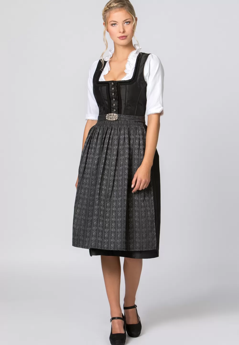 Stockerpoint Schürze SC-300 | 4 (52-56)*Damen Dirndlschürzen | Lange Dirndl 70-96 cm