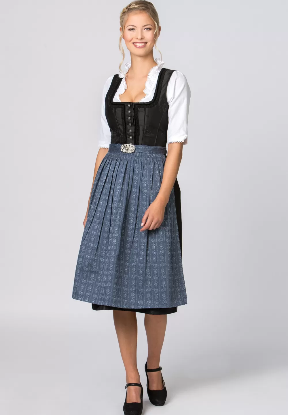 Stockerpoint Schürze SC-300 | 4 (52-56)*Damen Dirndlschürzen | Lange Dirndl 70-96 cm