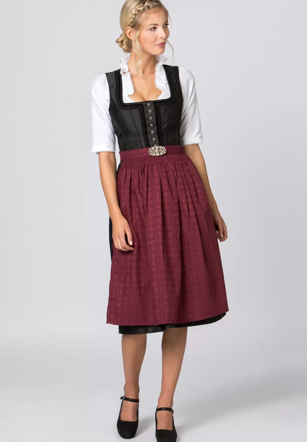 Stockerpoint Schürze SC-300 | 1 (34-38)*Damen Dirndlschürzen | Lange Dirndl 70-96 cm