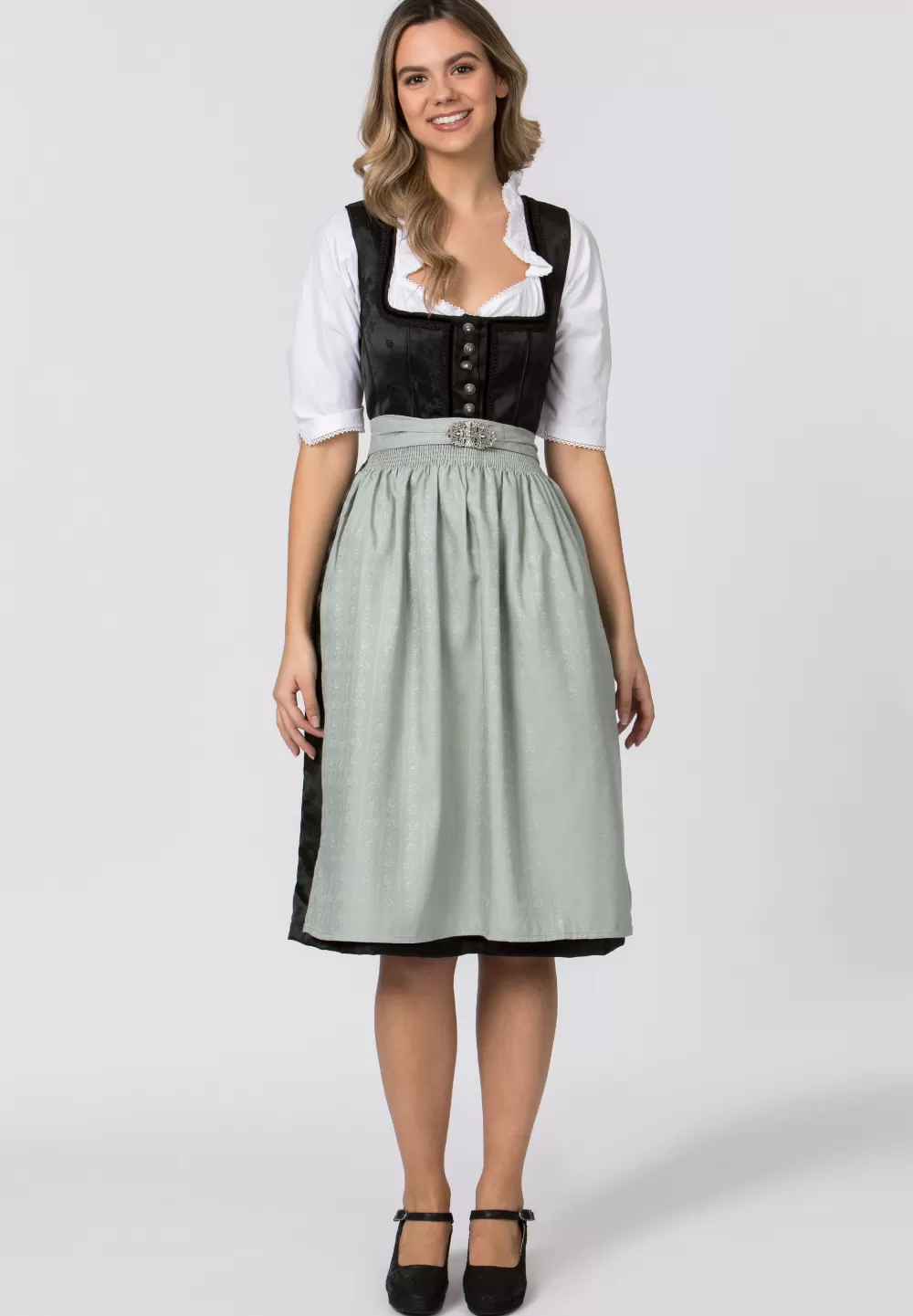 Stockerpoint Schürze SC-300 | 2 (40-44)*Damen Dirndlschürzen | Lange Dirndl 70-96 cm